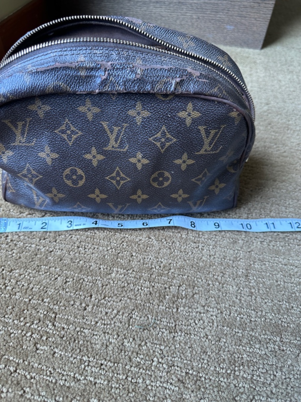 Louis Vuitton Monogram Canvas Toiletry Pouch - Brown/Gold Monogram - Picture 15 of 16